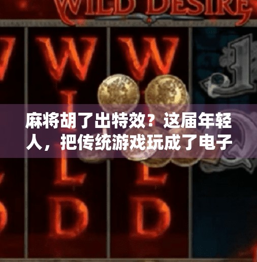 麻将胡了出特效？这届年轻人，把传统游戏玩成了电子竞技！