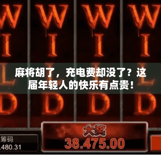 麻将胡了，充电费却没了？这届年轻人的快乐有点贵！