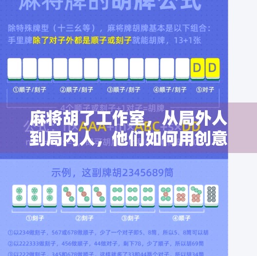 麻将胡了工作室,从局外人到局内人,他们如何用创意重新定义娱乐? 麻将胡了工作室,从局外人到局内人,他们如何用创意重新定义娱乐?