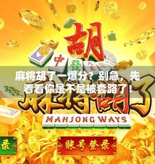麻将胡了一爆分?别急,先看看你是不是被套路了! 麻将胡了一爆分?别急,先看看你是不是被套路了!