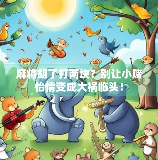 麻将胡了打两块?别让小赌怡情变成大祸临头! 麻将胡了打两块?别让小赌怡情变成大祸临头!