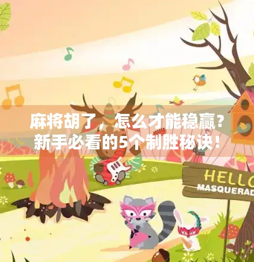 麻将胡了,怎么才能稳赢?新手必看的5个制胜秘诀! 麻将胡了,怎么才能稳赢?新手必看的5个制胜秘诀!