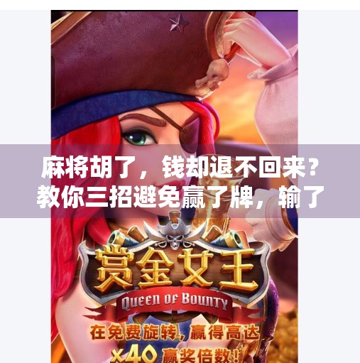 麻将胡了，钱却退不回来？教你三招避免赢了牌，输了钱的尴尬！