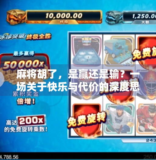 麻将胡了，是赢还是输？一场关于快乐与代价的深度思考