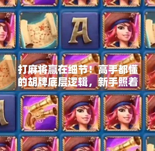 打麻将赢在细节!高手都懂的胡牌底层逻辑,新手照着做也能逆袭!