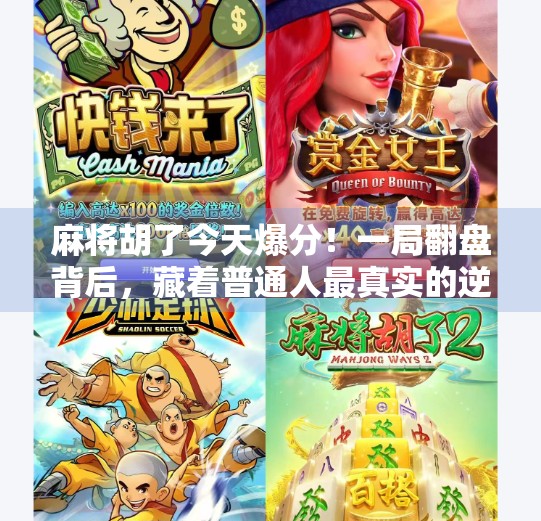 麻将胡了今天爆分!一局翻盘背后,藏着普通人最真实的逆袭密码