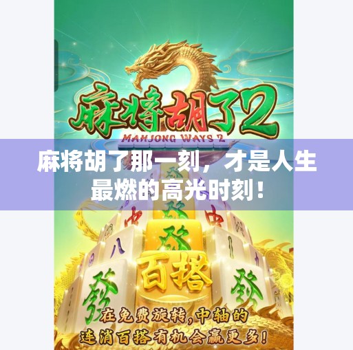 麻将胡了那一刻，才是人生最燃的高光时刻！