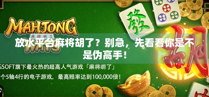 放水平台麻将胡了?别急,先看看你是不是伪高手!