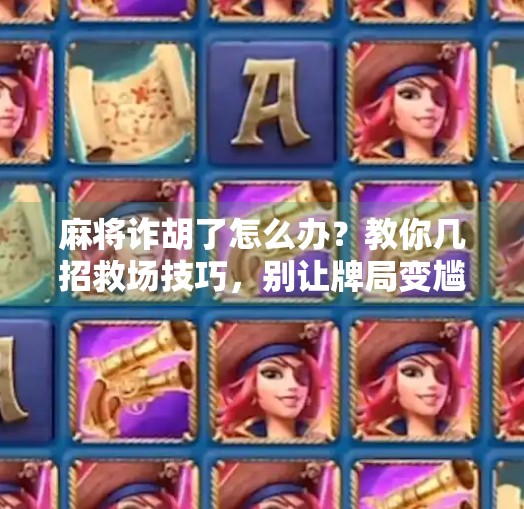 麻将诈胡了怎么办？教你几招救场技巧，别让牌局变尴尬！