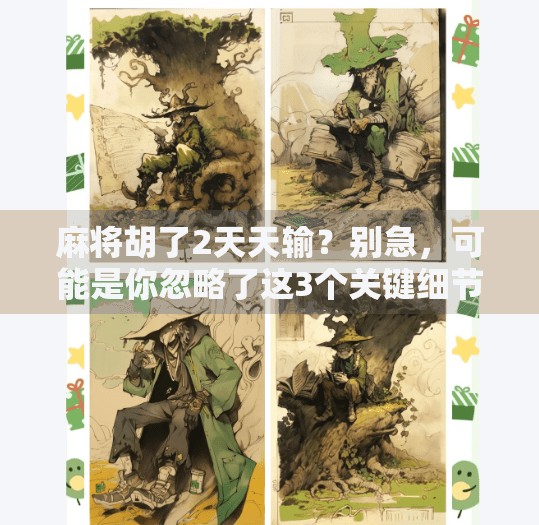 麻将胡了2天天输？别急，可能是你忽略了这3个关键细节！