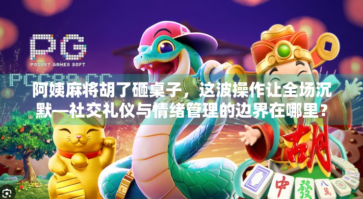 阿姨麻将胡了砸桌子，这波操作让全场沉默—社交礼仪与情绪管理的边界在哪里？