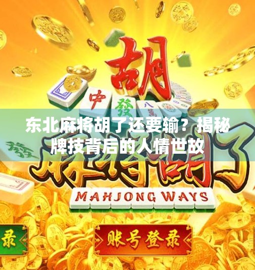 东北麻将胡了还要输？揭秘牌技背后的人情世故